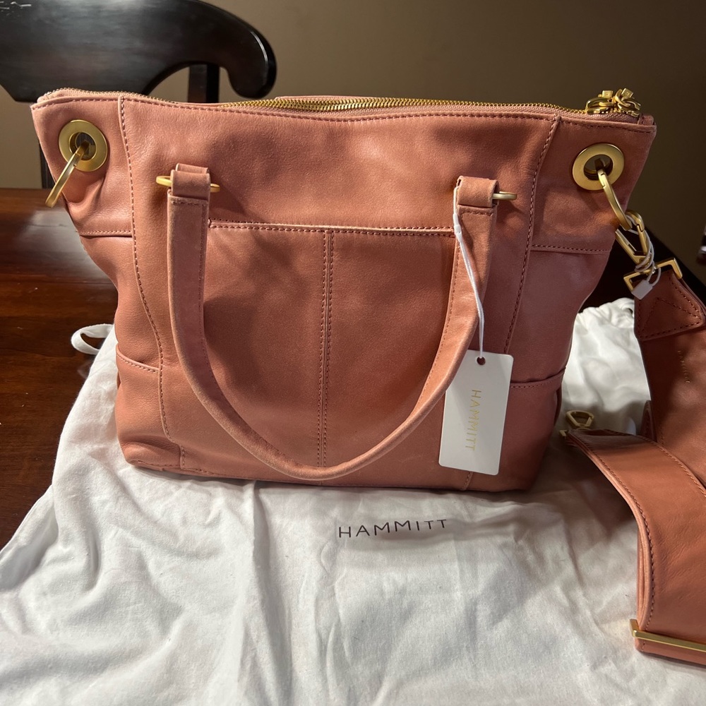 Hammitt Daniel Medium sorbet pink weave NEW - Picture 5 of 7